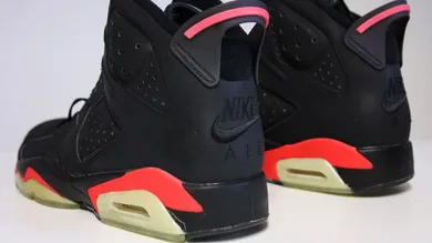 Image Via <a href='https://sneakerbardetroit.com/air-jordan-6-black-infrared-og-2019-release-date/' rel="nofollow noopener" target='_blank'>SBD</a>