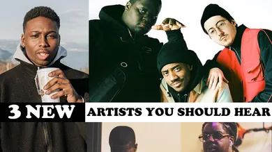 3 New Artists: Maky Lavender (far left), Planet Giza (top), Ninety6 (bottom)