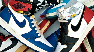 Image via <a href='https://sneakernews.com/2018/11/21/union-air-jordan-1-restock-info/' rel="nofollow noopener" target='_blank'>SneakerNews</a>