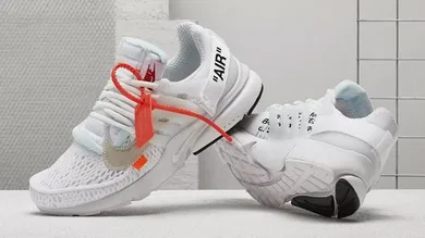Image Via <a href='https://sneakernews.com/2018/07/27/where-to-buy-off-white-nike-presto-white-polar-opposites/' rel="nofollow noopener" target='_blank'>Sneakernews</a>