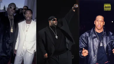 Diddy & Biggie: Ron Galella, Ltd./Ron Galella Collection via Getty Images; Sauce Money: KMazur/WireImage/Getty Images; Jay-Z: Jeff Kravitz/FilmMagic, Inc/Getty Images