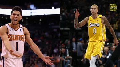 Kyle Kuzma: Ronald Martinez/Getty Images; Devin Booker: Christian Petersen/Getty Images
