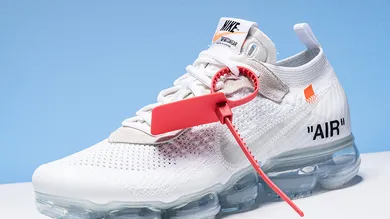 Image Via <a href='https://sneakernews.com/2018/04/09/off-white-nike-vapormax-white-black-orange-release-info/' rel="nofollow noopener" target='_blank'>SN</a>