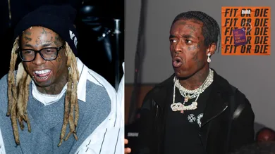Lil Uzi Vert: Prince Williams/ Wireimage/Getty Images; Lil Wayne: Jeff Schear/Getty Images