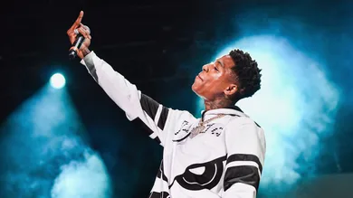 NBA YoungBoy performs during Lil WeezyAna at Champions Square on August 25, 2018 in New Orleans, Louisiana.