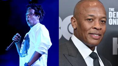 Jay-Z: Craig Barritt/Getty Images, Dr. Dre: Michael Loccisano/Getty Images