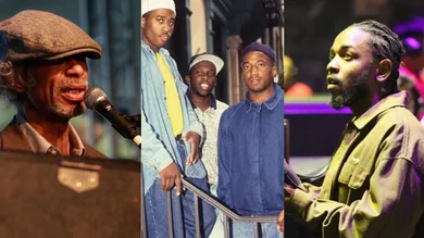 Gil Scott-Heron: Anna Webber/Getty Images, A Tribe Called Quest: Al Pereira/Michael Ochs Archives/Getty Images, Kendrick Lamar: Ser Baffo/Getty Images