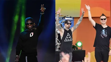Lil Wayne: Ethan Miller/Getty Images; Blink-182: Mike Coppola/Getty Images