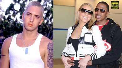Eminem: Ron Wolfson/WireImage/Getty Images; Nick & Mariah: Jun Sato/ WireImage/Getty Images