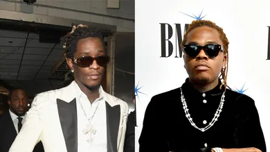Frazer Harrison/Getty Images (Young Thug), Paras Griffin/Getty Images (Gunna)