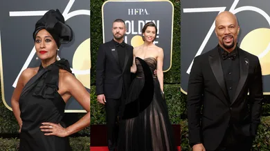 Tracee Ellis Ross via Frederick M. Brown/Getty Images, Justin Timberlake and Jessica Biel via Frazer Harrison/Getty Images, Common via Frederick M. Brown/Getty Images