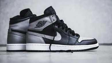 Image Via <a href='https://hypebeast.imgix.net/http%3A%2F%2Fhypebeast.com%2Fimage%2F2013%2F07%2Fair-jordan-1-retro-high-og-black-soft-grey-shadow-2.jpg?fit=max&fm=pjpg&ixlib=php-1.1.0&q=90&w=1170&s=772293d9b31775d0f7f21c864fe39ec7' rel="nofollow noopener" target='_blank'>HypeBeast</a>