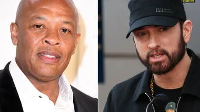 Eminem: Paul Archuleta/FilmMagic/Getty Images; Dr. Dre: Steve Granitz/WireImage/Getty Images