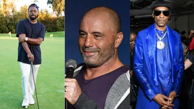 ScHoolboy Q: Erik Voake/Getty Images, Joe Rogan: Michael S. Schwartz/Getty Images, Snoop Dogg: Mike Coppola/Getty Images