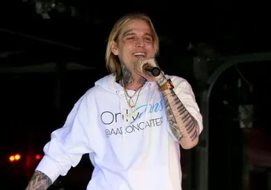 Aaron Carter Performs At Larry Flynt's Hustler Club