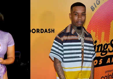 Collage of Megan Thee Stallion &amp; Tory Lanez