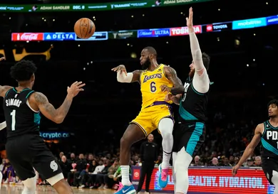 Portland Trail Blazers v Los Angeles Lakers