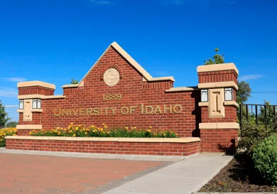 University of Idaho entry sign