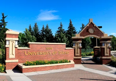 University of Idaho entry sign