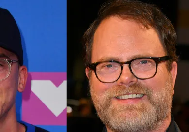 Collage of Logic &amp; Rainn Wilson