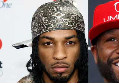 Collage of Armani White &amp; Floyd Mayweather Jr.