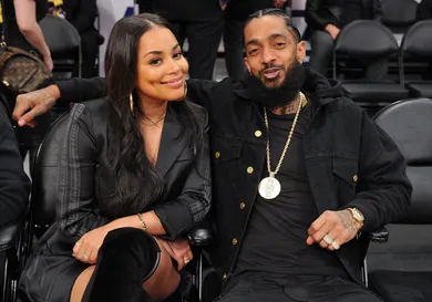 Celebrities At The Los Angeles Lakers Game