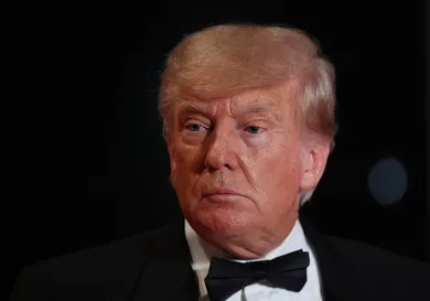 Donald Trump Addresses The Press On New Years Eve At Mar-A-Lago Mansion