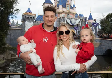 Patrick Mahomes Celebrates Super Bowl LVII Win with Family Visit to Disneyland Park