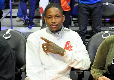 Celebrities At The Los Angeles Clippers Game
