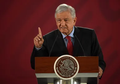 MEXICO-GOVERNMENT-LOPEZ OBRADOR-PRESSER