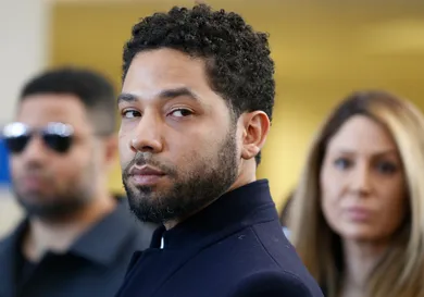 Actor Jussie Smollett Appears Outside Of Court After It Was Announced That All Charges Have Been Dropped Against Him