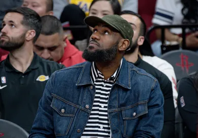 Celebrities Attend Los Angeles Lakers v Houston Rockets