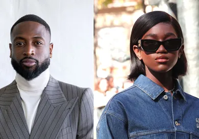 Dwayne Wade and Zaya Wade