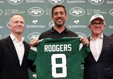 New York Jets Introduce Quarterback Aaron Rodgers