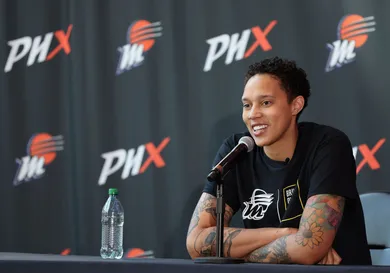 Phoenix Mercury Press Conference And Mural Unveiling With Brittney Griner