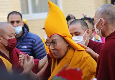 INDIA-RELIGION-DALAI LAMA