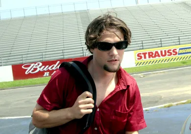 Brandon Holley of Ellegirl Races Bam Magera of Viva La Bam