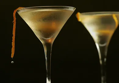 Both of these drinks are the VESPER MARTINI that is served at Norman's Restaurant located at 8570 S