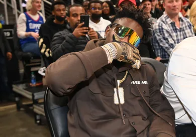 Celebrities Attend Los Angeles Clippers v Atlanta Hawks