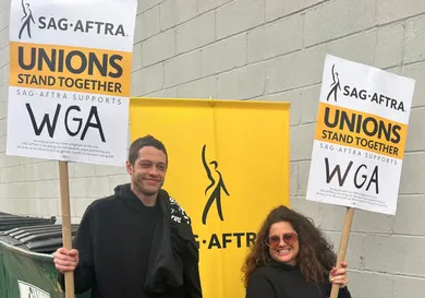 Writers Guild On Strike In New York City