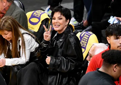 Celebrities At The Los Angeles Lakers Game