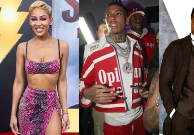 NLE Choppa Reacts Meagan Good Dating Jonathan Majors