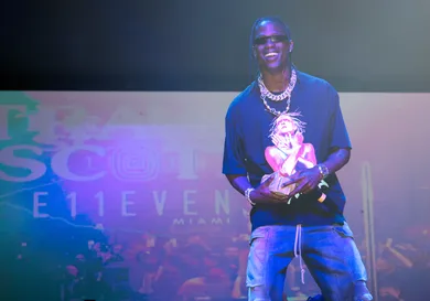 Travis Scott Performs At E11EVEN During 2023 Miami Race Week