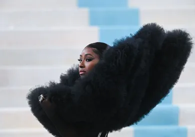 The 2023 Met Gala Celebrating "Karl Lagerfeld: A Line Of Beauty" - Street Sightings