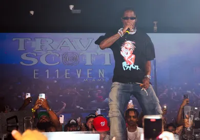 Travis Scott Performs At E11EVEN During 2023 Miami Race Week