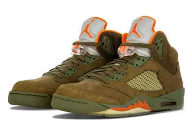 Air-Jordan-5-Olive-Official-Photos