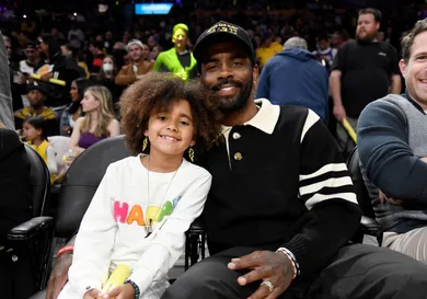 Celebrities At The Los Angeles Lakers Game