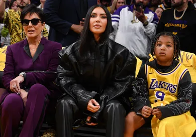 Celebrities At The Los Angeles Lakers Game