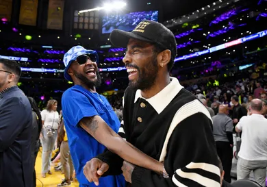 Celebrities At The Los Angeles Lakers Game