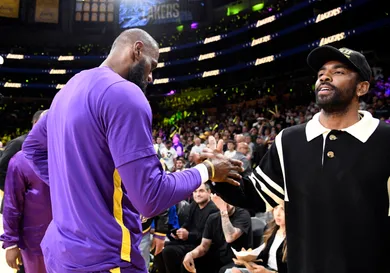 Celebrities At The Los Angeles Lakers Game